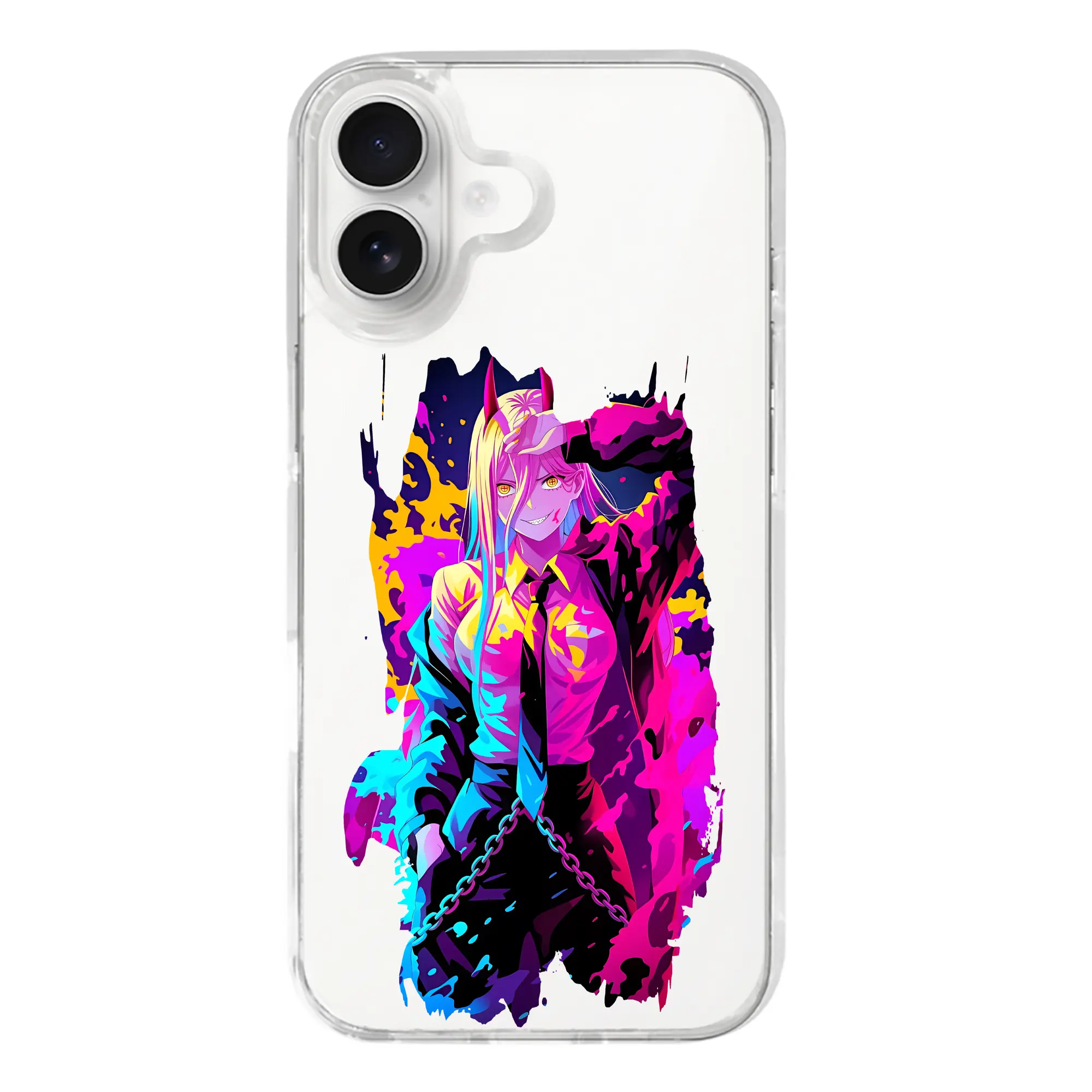 チェンソーマン グッズ,パワー - iPhone 17シリーズ 透明スマホケース – 薄型・耐衝撃・精密フィット保護カバー